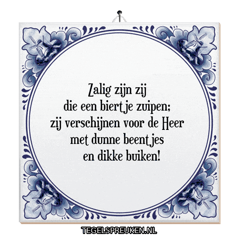 Humor Bier Sticker by Tegelspreuken.nl