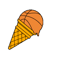 Dripping Ice Cream Cone Sticker by INTO ACTION