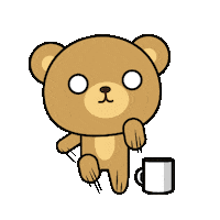 coffee running Sticker by JAMKOO