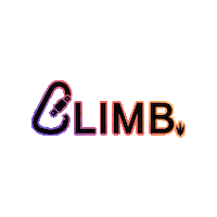 Rainbow Climb On Sticker by DynoClimbDeland