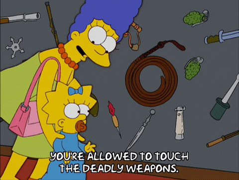 Touching Maggie Simpson GIF by The Simpsons