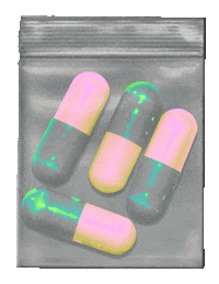 dinaaaaaah drugs medicine pills vitamin Sticker