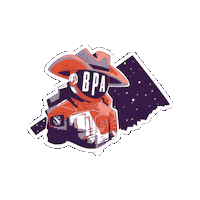 Space Ok Sticker by Oklahoma DECA