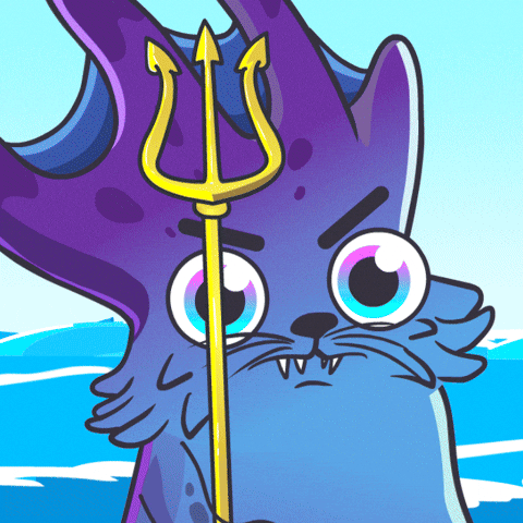 Cat Trident GIF by Flow