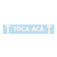 Arrow Touch Here Sticker
