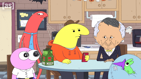 Halloween Head Turn GIF by Adult Swim