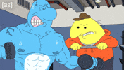 Lifting Weights Training GIF by Adult Swim
