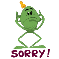 Sorry Cartoon Sticker by Afternoon films