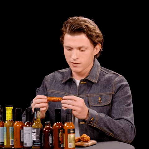 Spiderman Hotones GIF by First We Feast: Hot Ones