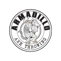 armadilloaxethrowing axe armadillo axe throwing axethrowing Sticker