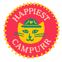 Summer Camp Camper Sticker by Cat Person