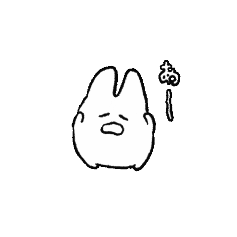 mikasan_mika rabbit うさぎ 困った みかさんのうさぎ Sticker