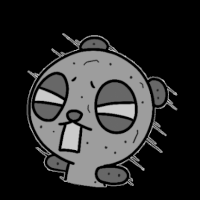 panda stone GIF