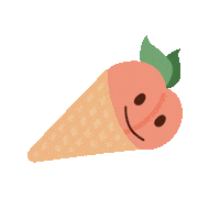 Melting Georgia Peach Sticker by Pearson Farm