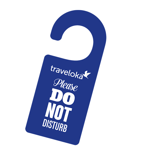 Do Not Disturb Please Sticker by Traveloka