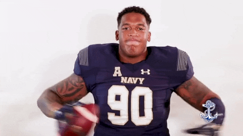 Navy Football GIF by Navy Athletics
