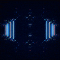 ericaofanderson trippy blue psychedelic white GIF