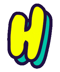 Typography Alphabet Sticker