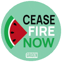 Fire Peace Sticker by groen.be