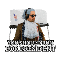 Run For Office Vote Sticker