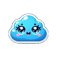 Cloud Sticker by Bel Diniz