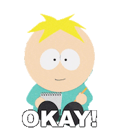Butters Ok Sticker by South Park
