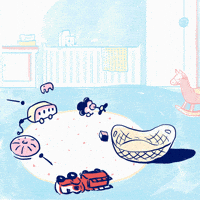 Nunulanka baby work mom comics GIF