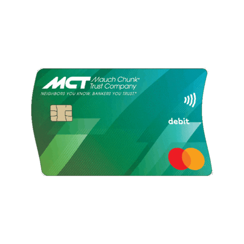 Debit Card Bank Sticker by Mauch Chunk Trust Company