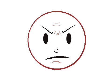 Angry On Fire Sticker