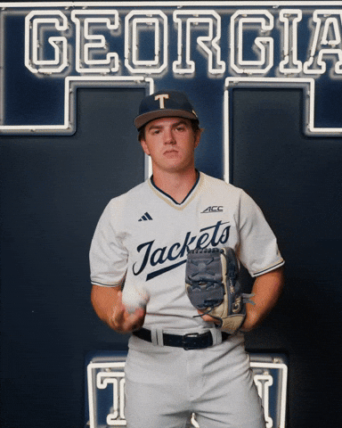 Georgia Tech Baseball GIF by Georgia Tech Yellow Jackets