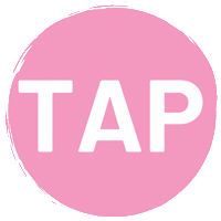 GetLots pink black tap taphere Sticker