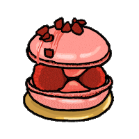 British Macaroon Sticker by The Landmark London