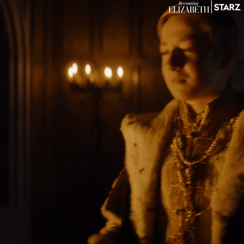 Elizabeth Tudor Hug GIF by Becoming Elizabeth