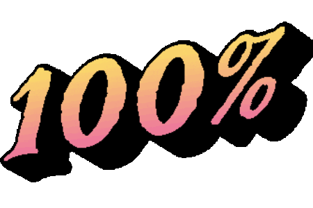 Hundred Percent Sticker by NeighborlyNotary®
