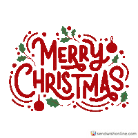 Merry Christmas Sticker by sendwishonline.com