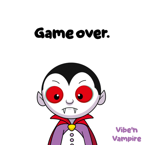 Game Over Mic Drop GIF by VeeFriends