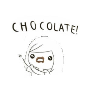 hungry chocolate STICKER by imoji