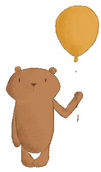 Happy Birthday Bear Sticker by Mister O‘Lui