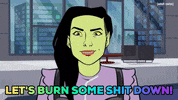 Burn It Down GIF by Adult Swim