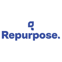 Repurpose logo blue sustainability mint Sticker