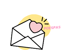 Love Letter Heart Sticker by Poespas