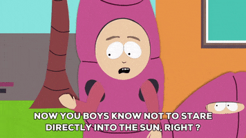 sun staring GIF by South Park 