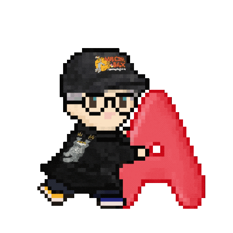 Happy Birthday Pixel Sticker