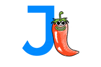 Alphabet Jalapeno GIF by Salad for President