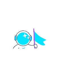 Space Moon Sticker by Hodlnaut