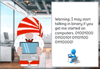 Gnome Computer Geek GIF