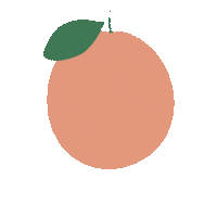 Orange Fruit Sticker by Papier Patate