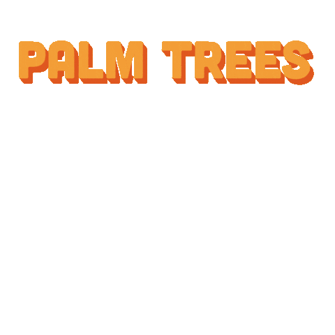 Palm Trees Party Sticker by Malibu Rum
