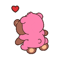 Teddy Bear Kiss Sticker by BEARISH