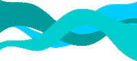 amanda5lima blue green beach wave Sticker